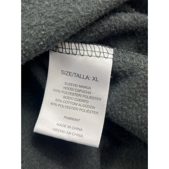 Marvel Punisher Hoodie Mens XL Black pullover Textured Skull Official Comic Hero - Picture 5 of 10